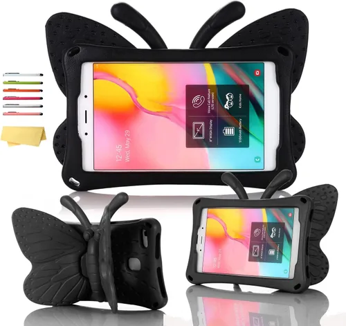 Vista 53 de Funda para tablet Kindle Fire 7 para niños (12.ª generación, versión 2022) con mango de pie de apoyo de forraje resistente, espuma EVA suave, a