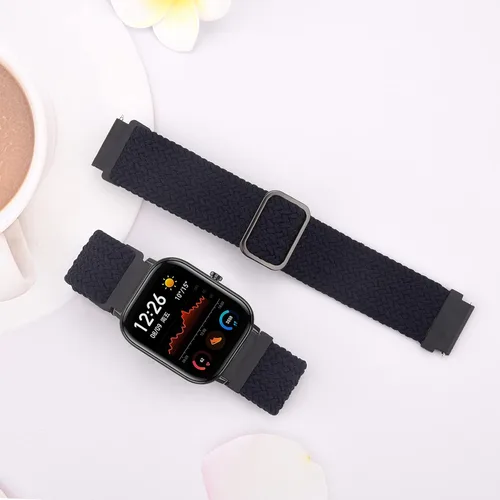 Vista 8 de Amzpas Correas de repuesto para Amazfit GTS 2 Mini/GTS 2e/GTS 2/Amazfit GTS 3/GTS 4/GTS 4 Mini, paquete de 2 correas de reloj inteligente ajustables