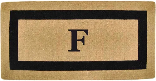 Vista 72 de Tapete de fibra de coco natural, para puerta de entrada, rectangular, resistente, para patio, atrapador de suciedad antideslizante, decoración