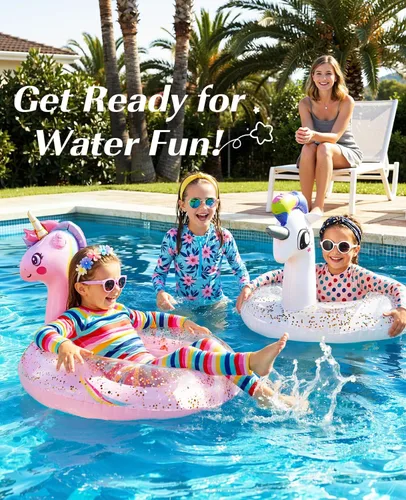 Vista 5 de HeySplash Flotador inflable para piscina, flotador, divertido flotador de playa, juguetes de fiesta de natación, verano, tubos inflables de piscina