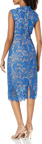 Vista 2 de Dress The Population Vestido midi de encaje Claudette para mujer