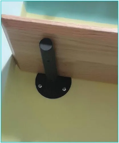 Vista 8 de Soporte de tubo de hierro flotante oculto, soporte de estante de tubo redondo de pared, soportes para estanterías de bricolaje, resistencia de 88
