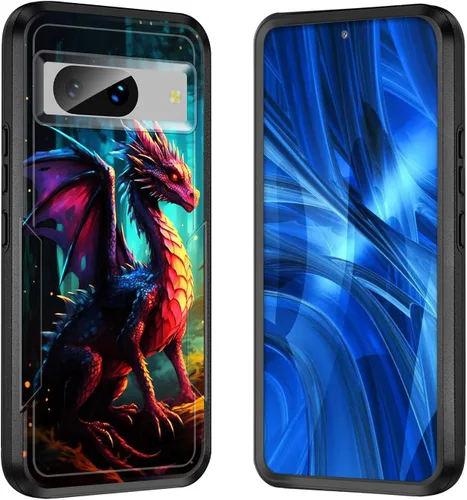 Vista 87 de Funda para Pixel 7A, [probada contra caídas de grado militar] Funda protectora resistente a prueba de golpes para Google Pixel 7A de 6.1 pulgadas