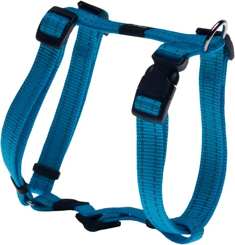 Vista 9 de Arnés reflectante ajustable para perros grandes; collar y correa a juego disponibles, rojo