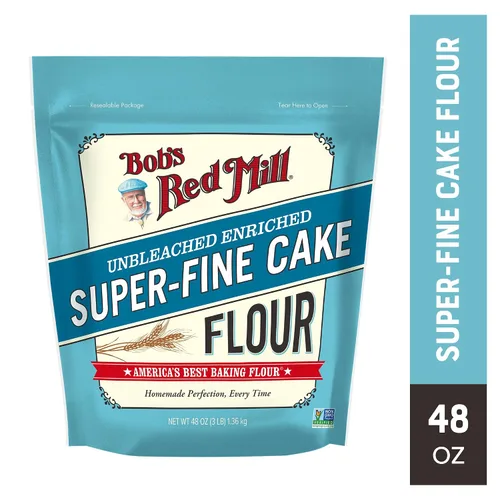 Vista 8 de Bob's Red Mill Harina para tartas - Bolsa de 3 libras, finamente molida, baja en proteínas, sin OMG, Kosher