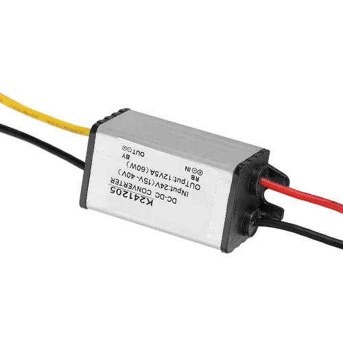 Vista 9 de Maxmartt Convertidor CC de 24 V a 12 V 5 A 60 W, convertidor de voltaje, adaptador de corriente CC impermeable, transformador resistente