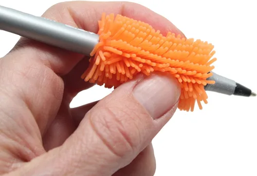 Vista 6 de Curious Minds Busy Bags Bulk 12 Squishy Soft Puffer Pencil Grip – Material escolar sensorial o premio