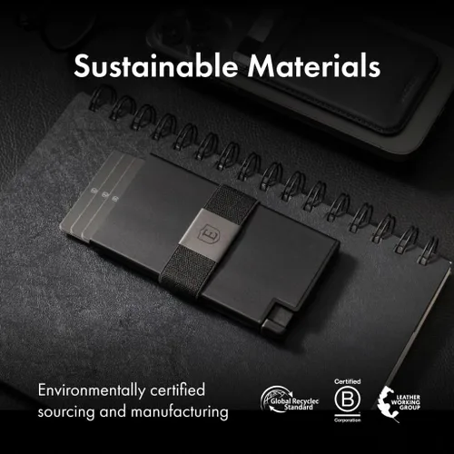 Vista 50 de Ekster Aluminum Cardholder Wallet for Men Metal Wallets with RFID Blocking Layer Slim & Minimalist Aluminum Wallet with Push Button for Quick