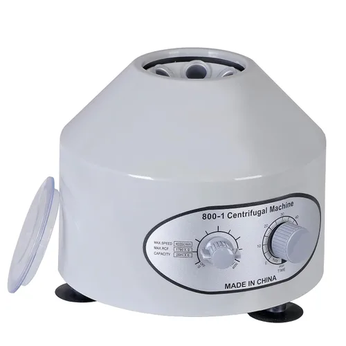 Vista 4 de SUPER DEAL Máquina centrífuga eléctrica de laboratorio, 4000 RPM, capacidad de 0.7 fl oz x 6, temporizador preciso y control de velocidad, 110 V