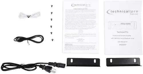 Vista 6 de Technical Pro MM3000 amplificador y mezclador para karaoke impulsado por BlueTooth, SD, USB