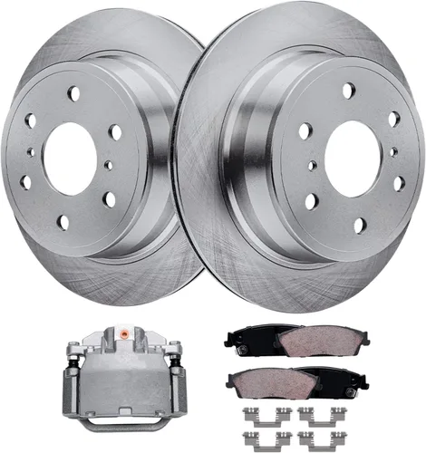 Vista 67 de Detroit Axle - 4 rotores de freno para Ford 1994-2004 Mustang, rotores de freno de disco delanteros y traseros 1995 1996 1997 1998 1999 2000 2001