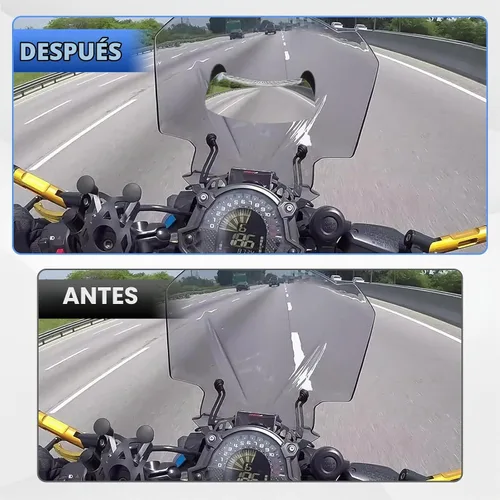 Vista 3 de GUAIMI Espejos de motocicleta de 180 grados, gran angular de seguridad, espejo retrovisor de punto ciego para motocicleta, ATV/UTV, scooters