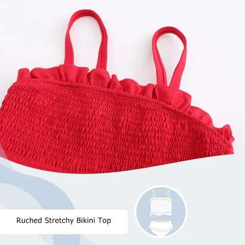 Vista 6 de Moon Tree Traje de baño deportivo de dos piezas para niñas