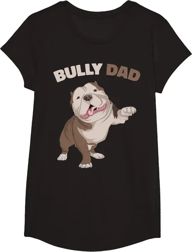 Vista 8 de American Bully Dad Dog Owner Father Funny Men T-Shirt Asphalt Grey