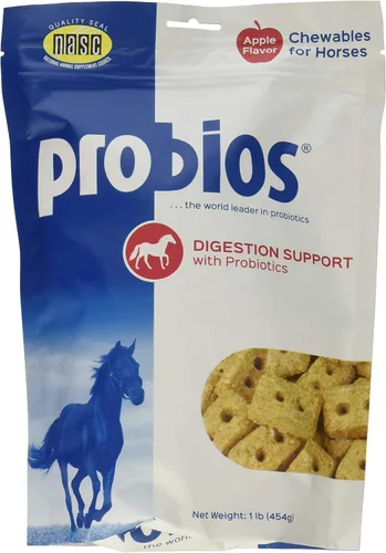 Vista 3 de Probios Golosinas para caballos para apoyo a la digestión, 1 libra
