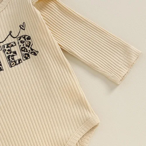 Vista 5 de Kuriozud Conjunto de pantalones acampanados para bebé recién nacida, con volantes, lindo conjunto de pantalones acampanados con diadema y ramitas