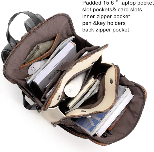 Vista 6 de CLUCI Mochila para mujer con cartera para mujer