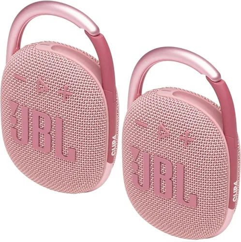 Vista 5 de JBL 2 Pack Clip 4 - Paquete de 2 bocinas Clip 4 inalámbricas con Bluetooth, resistentes al agua (color azul)