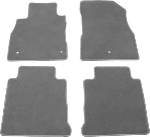 Vista 10 de IKON MOTORSPORTS, Alfombrillas compatibles con Nissan Kicks 2018-2024, filas delanteras y traseras de nailon beige para pies de automóvil, juego