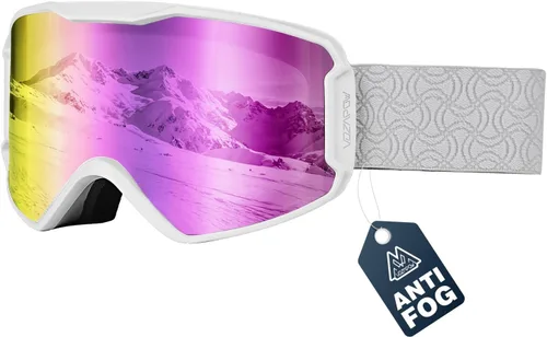 Vista 12 de Ski Goggles, Snowboard Goggles OTG for Men, Women & Youth Azul