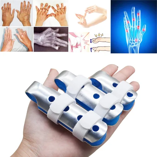 Vista 3 de 5 piezas de dedo gatillo, férulas para dedos de mazo, soporte para dedos, soporte de protección para dedos para artritis, dolor