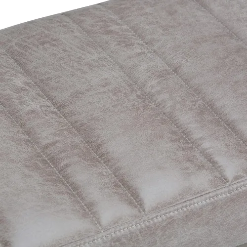Vista 5 de SIMPLIHOME Cosmopolitan - Otomana de cuero vegano de 44 pulgadas de ancho