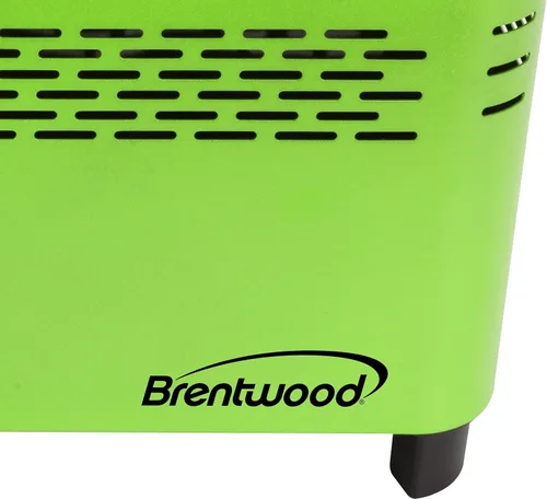 Vista 5 de Brentwood BBF-31G Barbacoa portátil sin humo, antiadherente, verde