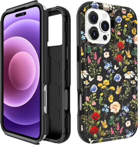 Vista 27 de Funda para iPhone SE 2020/2022/3ª generación, para iPhone 8/7, funda protectora resistente con diseño de flor linda para mujeres, hombres, niñas