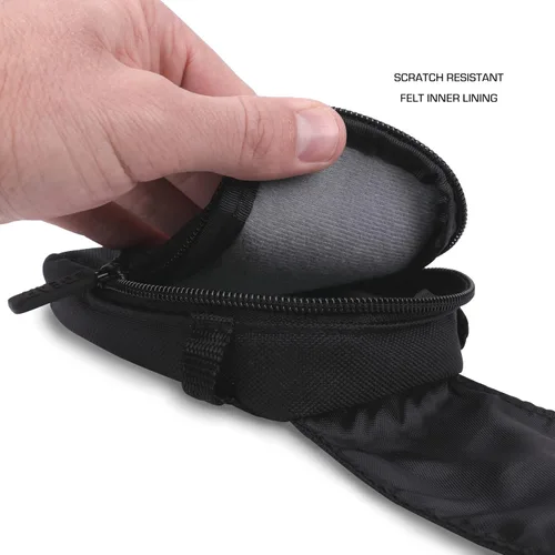 Vista 4 de USA Gear Point and Shoot - Funda para cámara compatible con Sony Cybershot, Kodak Pixpro FZ55, Ricoh GR III, Nikon Coolpix y más, bolsa pequeña