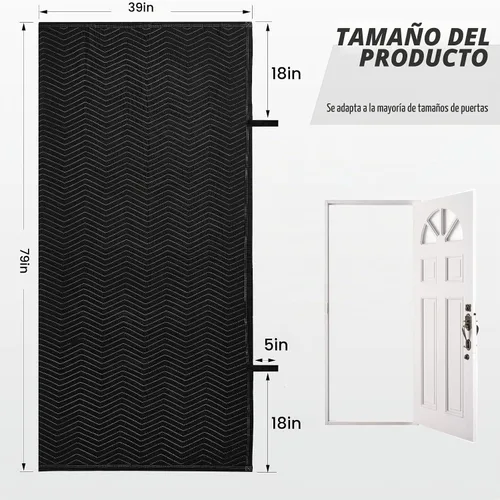 Vista 3 de Riakrum 1 manta acolchada de 39 x 79 pulgadas, lavable y reutilizable, protector de almohadilla de muebles de algodón y poliéster