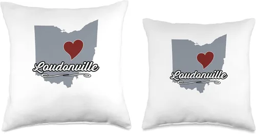 Vista 3 de Loudonville - Ohio OH City State USA - Cute Souvenir - Throw Pillow