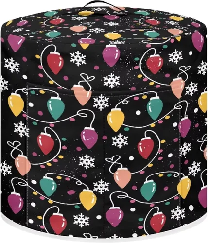 Vista 14 de Funda para freidora de aire para olla a presión eléctrica de 3 cuartos de galón con bolsillo, cubierta a prueba de polvo para electrodomésticos