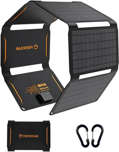 Vista 11 de FlexSolar Cargador de panel solar ultra portátil y ligero de 36 W