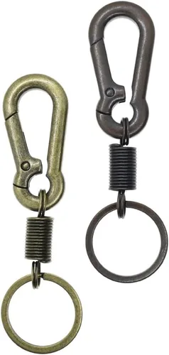Vista 6 de BDM - Llavero mosquetón, anilla paracord, supervivencia para hombre, original.