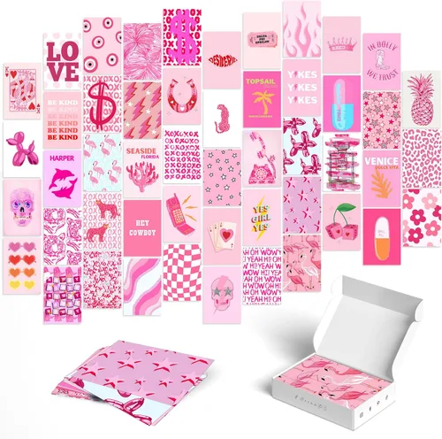 Vista 24 de Y2K BOO Kit de Collage de Pared Dark Academia - 50 Fotos Clásicas y Misteriosas de 4"x6" para Decoración de Dormitorio, Regalo para Chicas