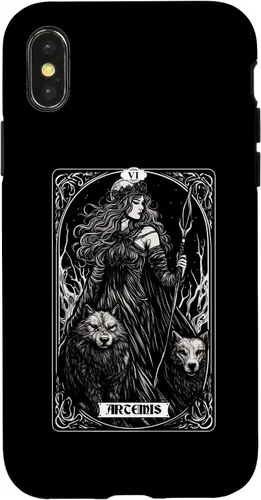 Vista 4 de iPhone 14 Artemis Tarot Card Caza Dios griego Diosa Caso