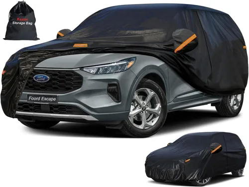 Vista 16 de Kayme Cubierta de auto SUV de 7 capas ajuste personalizado para BMW X1 (2009-2025), impermeable, para todo tipo de clima, para automóviles, cubierta