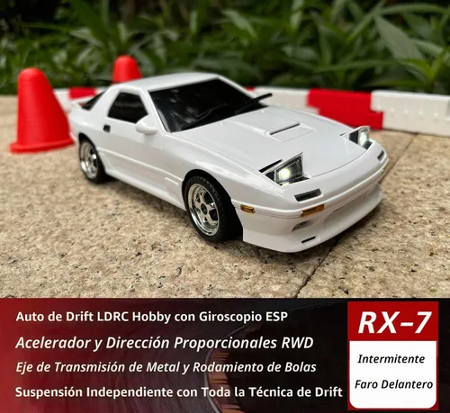 Vista 2 de 1/18 coche de la deriva de RC con control proporcional del coche RWD