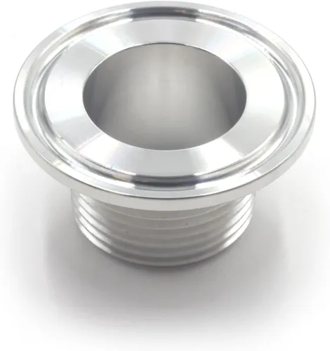 Vista 2 de HFS (R) 1.5 "Tri Clamp a 1" NPT Macho MNPT Rosca Sanitaria Tubería de Acero Inoxidable 304 (1.5" TC-1" MNPT)