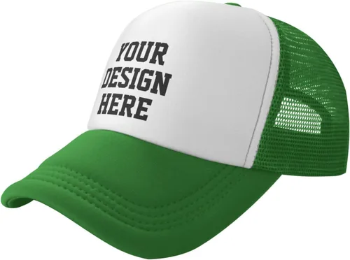 Vista 2 de Sombrero personalizado tu diseño aquí, sombrero personalizado diseña tu propio sombrero clásico para hombre y mujer camionero
