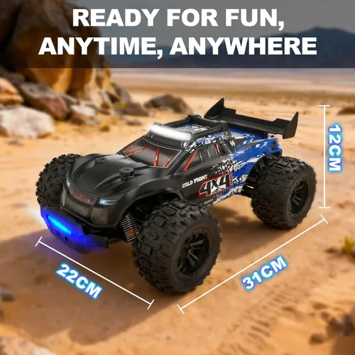 Vista 7 de Coche RC 4WD a escala 1:16 para adultos, camión de control remoto todo terreno de 40 KM/H - Vehículo eléctrico de alta velocidad de 2.4 GHz con 2
