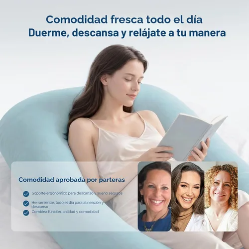 Vista 6 de Momcozy Nueva almohada de embarazo refrescante - Almohada de maternidad