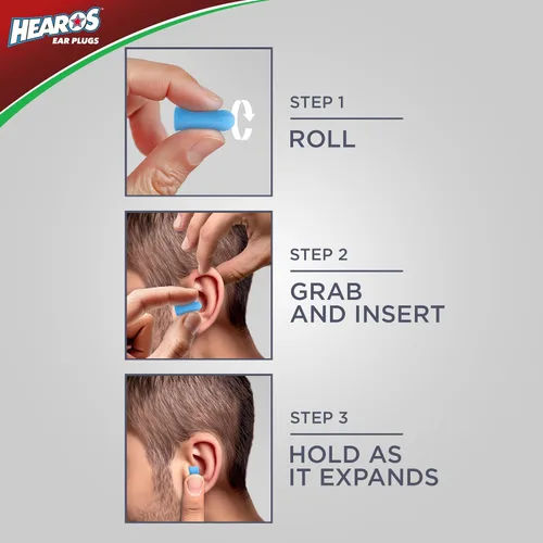Vista 7 de Tapones para oídos Hearos Xtreme Protección, 14 pares de espuma, 5427, Azul, 1, 1