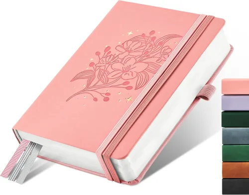 Vista 31 de ⩓ Per Se Cuaderno de Diario con Líneas (3 Paquetes), 160 Páginas Papel Grueso 100GSM, A5 Tapa Dura Cuadernos con Rayas Universitarias para Escribir
