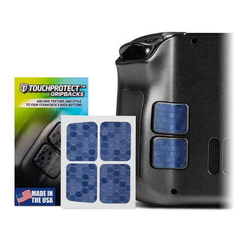 Vista 31 de TouchProtect GripBacks - Steam Deck OLED compatible Back Button Enhancement Add More Grip and Control to your Deck! (Mini Hex)