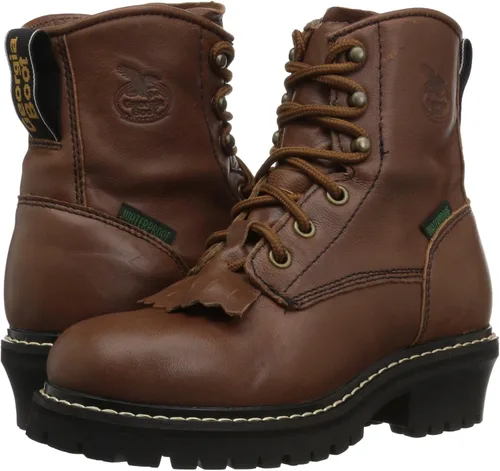 Vista 7 de Georgia arranque trabajo Boys 5" impermeable Logger Piel café gb00019