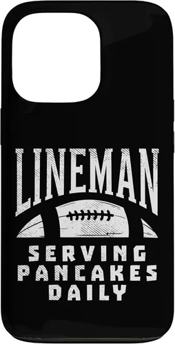Vista 10 de Funda de regalo para iPhone 16 Ofensive Lineman Serving Pancakes Daily Football