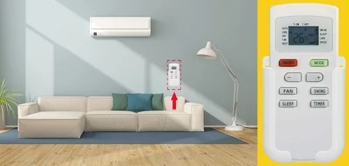 Vista 2 de Mando a distancia de repuesto para Koldfront CAC8000W y Gree B085DPC11K B085DFJ7FF ETAC07HP230V20BA y Danby YX1F DPAC8011S DPAC80C1WA aire