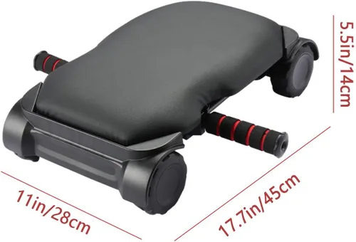 Vista 3 de Rueda abdominal de rebote automático con 4 ruedas Ab Roller Wheel Abdominal Trainer Plank Ab Roller Wheel para entrenamiento de núcleo