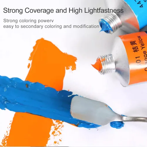 Vista 5 de LIGHTWISH Pintura al óleo, 21 colores al óleo vibrantes, tubos grandes de 1.7 onzas líquidas, pintura a base de aceite para pintura en lienzo